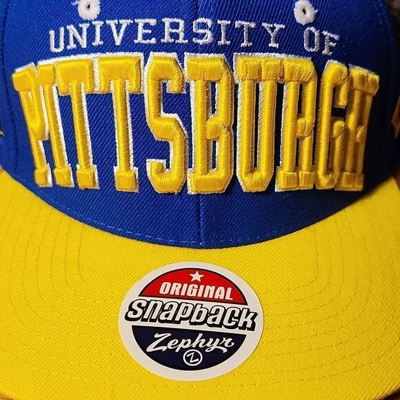 Zephyr University of Pittsburgh Panthers Pitt Snapback Hat - New - Picture 2 of 9